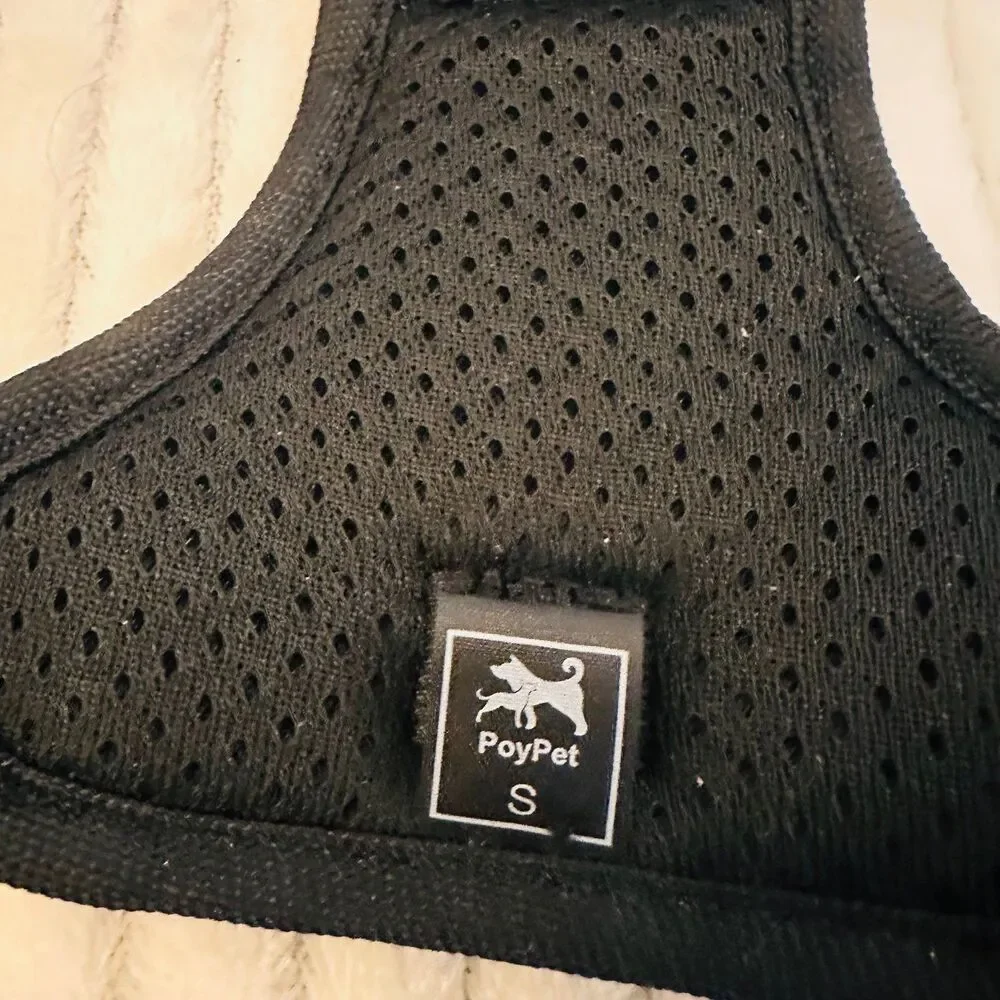 PoyPet Dog Harness No Pull Reflective Adjustable No Choke in Blue Small